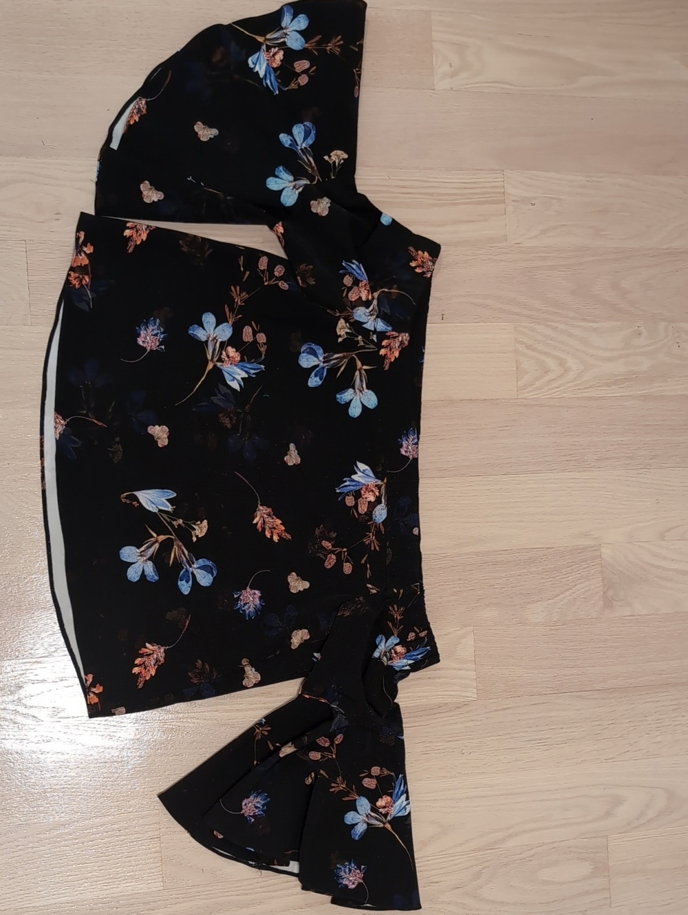 Topshop Off Shoulder Top with Flare Sleeves.